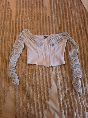Windsor EUC Ruched Off-The-Shoulder Corset Top - Size M